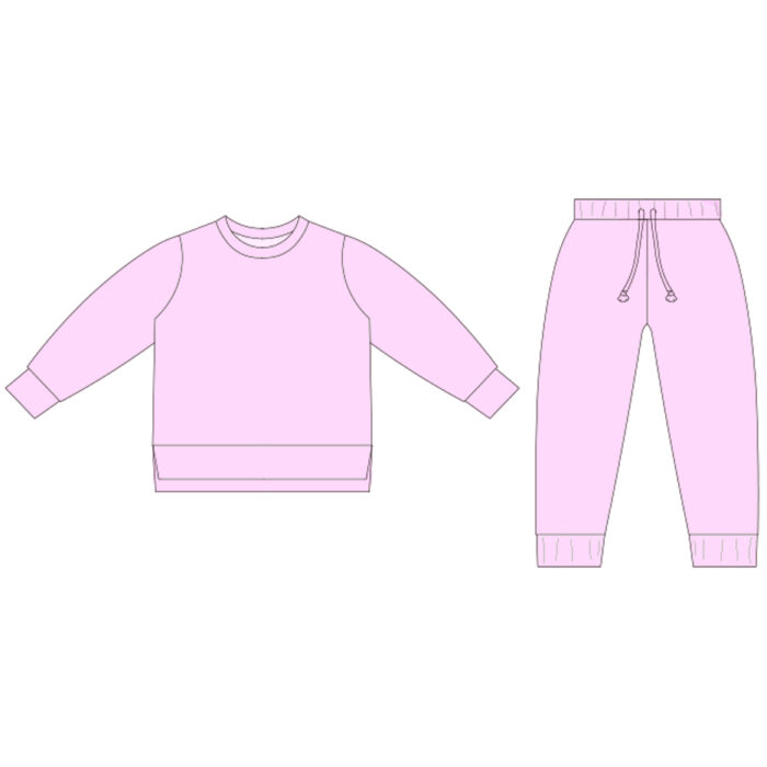 Kids Long Sleeve Sweatshirt Jogger Sets