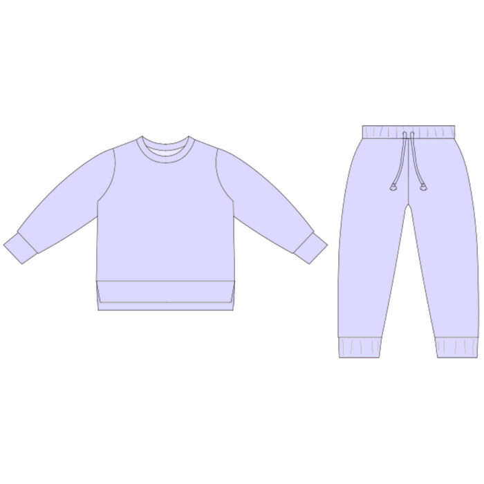 Kids Long Sleeve Sweatshirt Jogger Sets