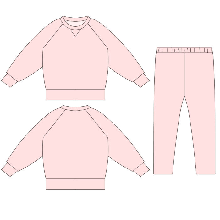 Kids Long Sleeve Loungewear Sets