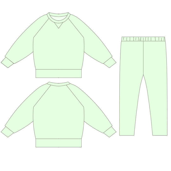 Kids Long Sleeve Loungewear Sets