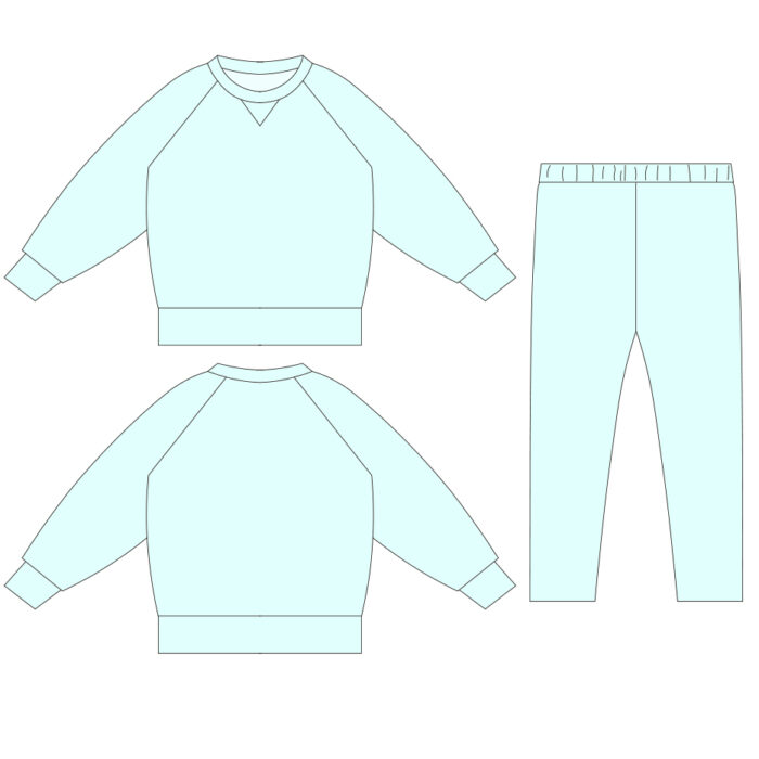 Kids Long Sleeve Loungewear Sets
