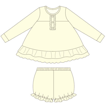 Kid Girls Ruffle Tunic & Knickers Set