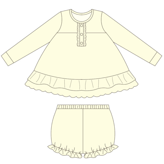 Kid Girls Ruffle Tunic & Knickers Set