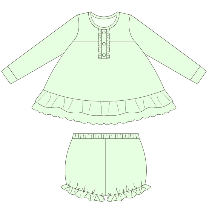 Kid Girls Ruffle Tunic & Knickers Set