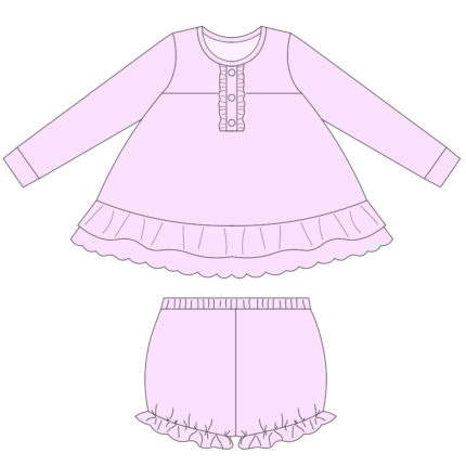 Kid Girls Ruffle Tunic & Knickers Set