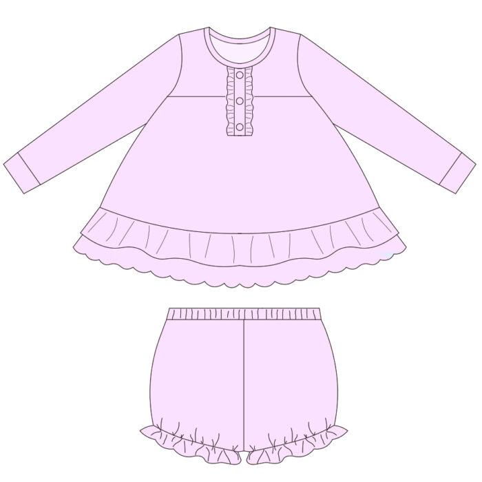 Kid Girls Ruffle Tunic & Knickers Set
