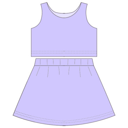 Girls Summer Sleeveless Custom Dresses Sets