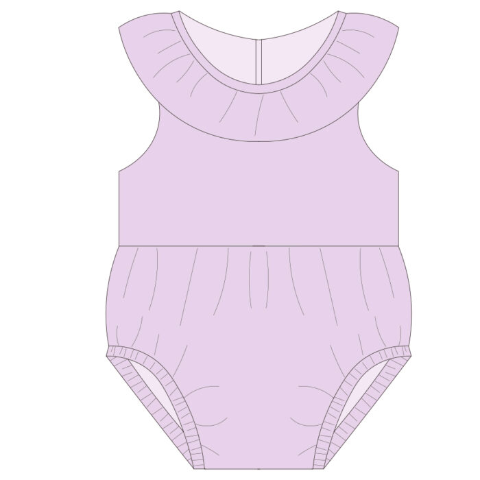 Summer Sleeveless Ruffled Baby Bodysuit