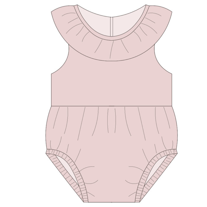 Summer Sleeveless Ruffled Baby Bodysuit