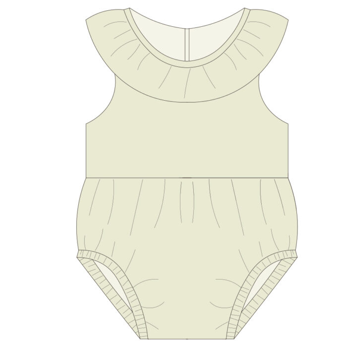 Summer Sleeveless Ruffled Baby Bodysuit