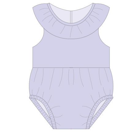 Summer Sleeveless Ruffled Baby Bodysuit