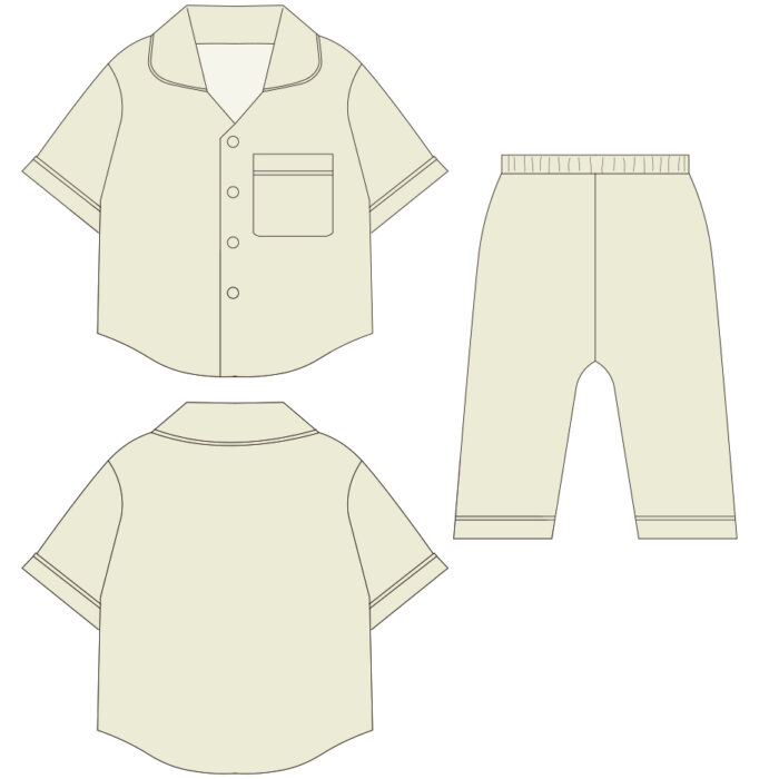 Kids Gingham Short Sleeve Top & Pants 2 Piece Set