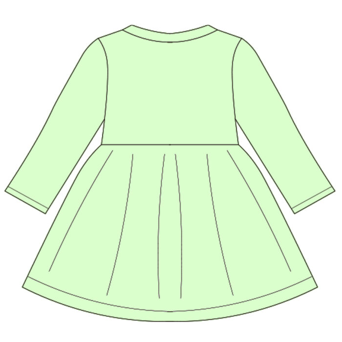 Custom Baby Long Sleeve Button Dress