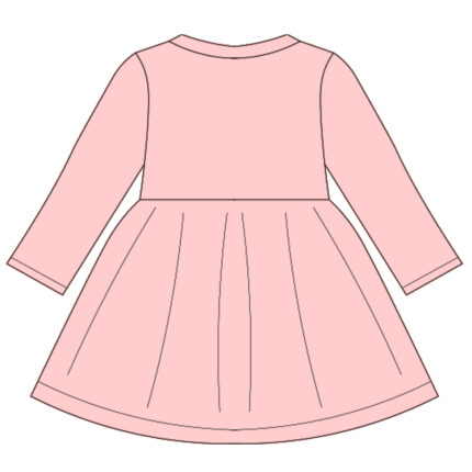 Custom Baby Long Sleeve Button Dress