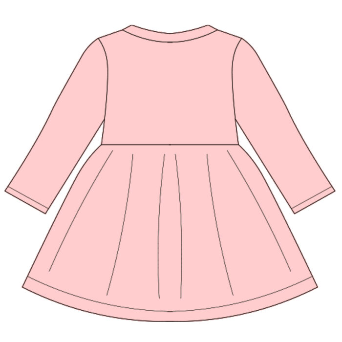 Custom Baby Long Sleeve Button Dress