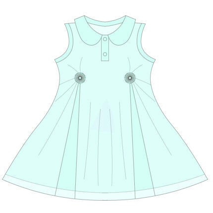 Custom Sleeveless Polo Collar Dress