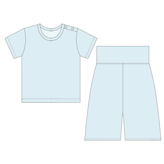 Custom Ribbed Cotton Kid Girls Set