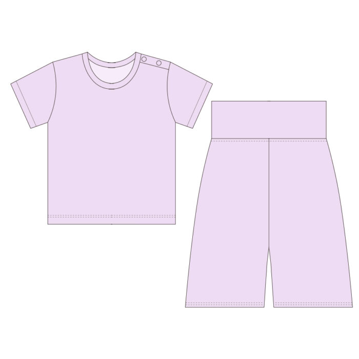 Custom Ribbed Cotton Kid Girls Set