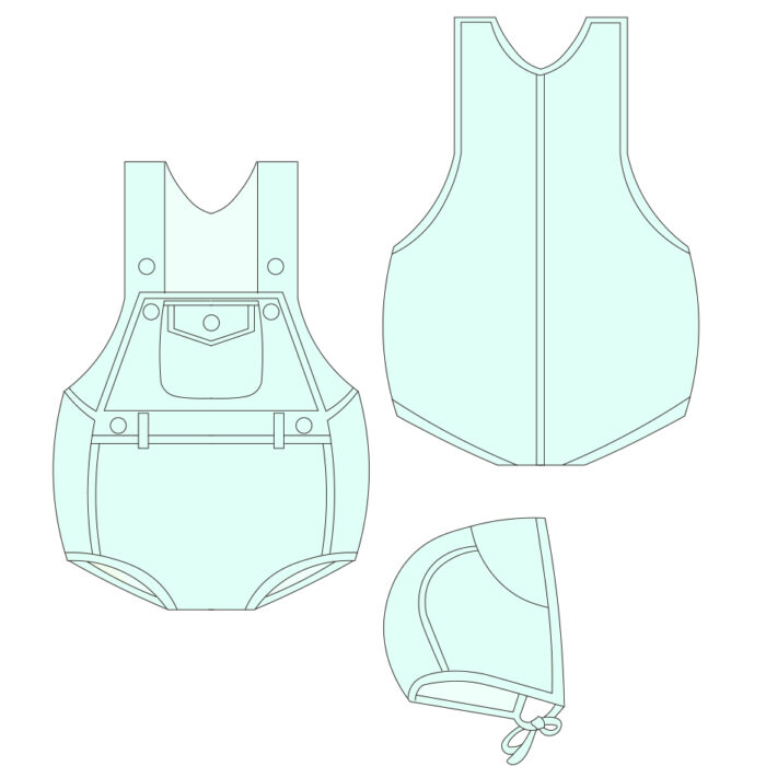 Custom Vintage Workwear Style Baby Rompers
