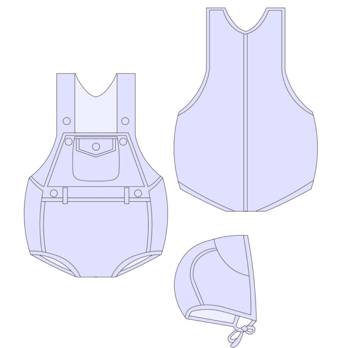 Custom Vintage Workwear Style Baby Rompers