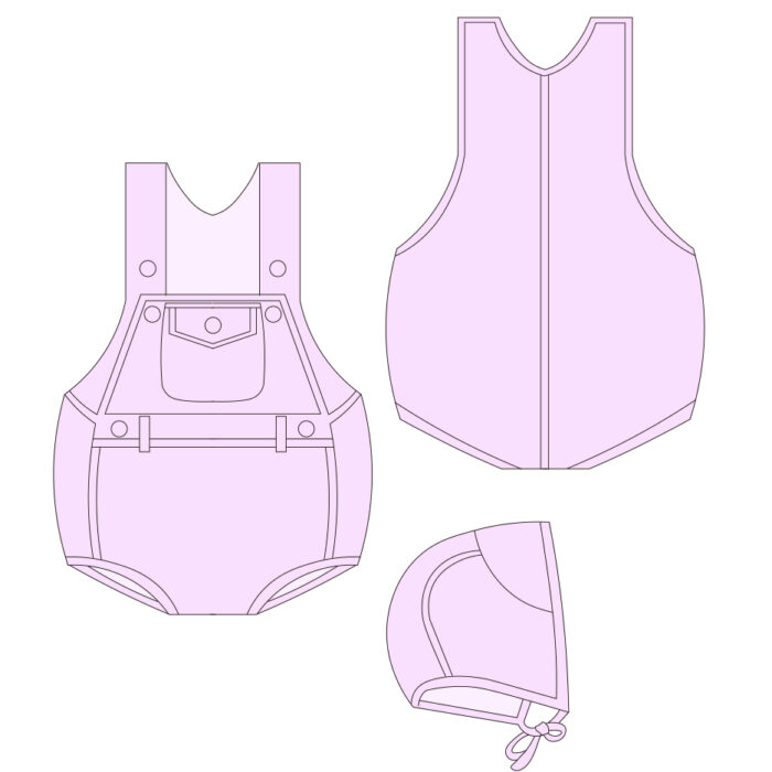 Custom Vintage Workwear Style Baby Rompers