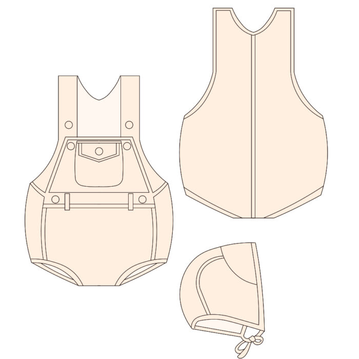 Custom Vintage Workwear Style Baby Rompers