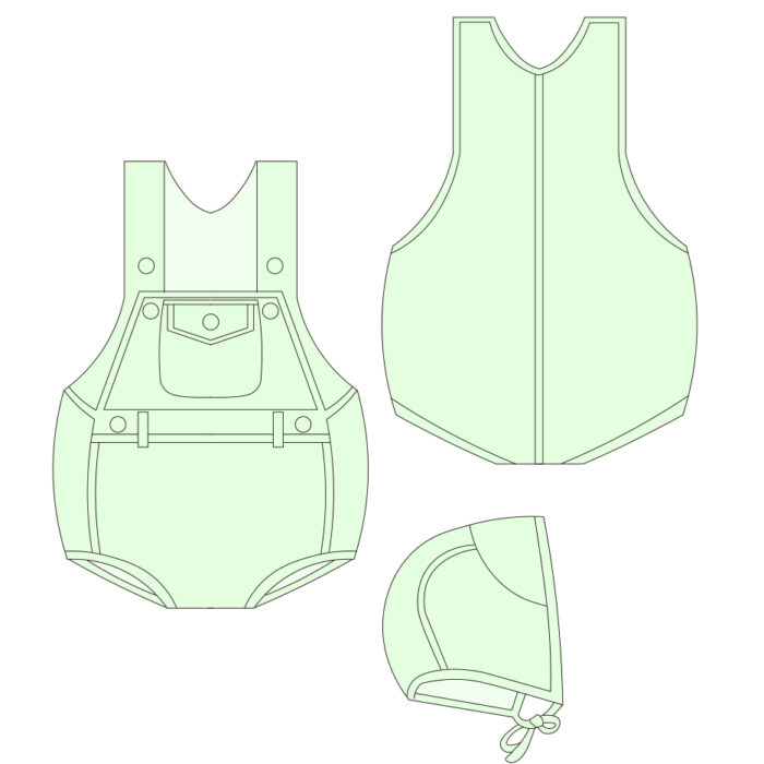Custom Vintage Workwear Style Baby Rompers