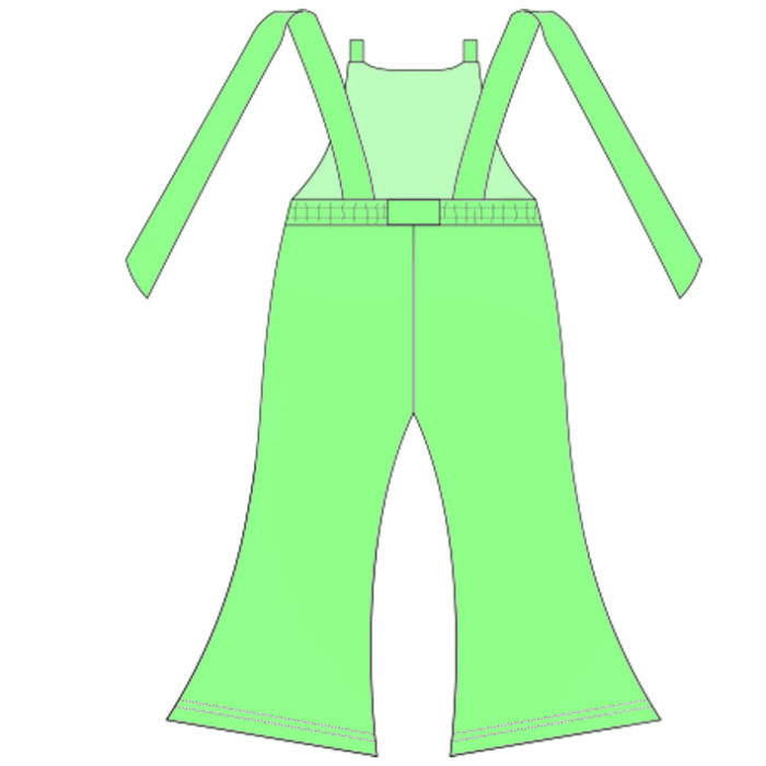 Children's Wide-leg Suspender Jumpsuit