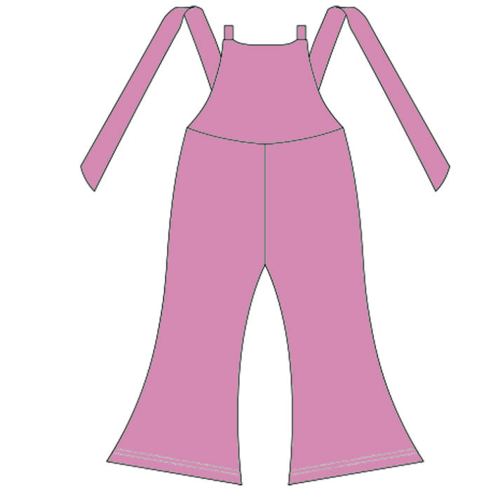 Children's Wide-leg Suspender Jumpsuit