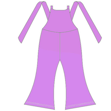 Children's Wide-leg Suspender Jumpsuit