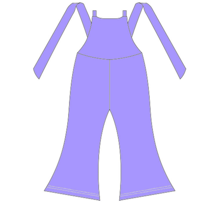 Children's Wide-leg Suspender Jumpsuit