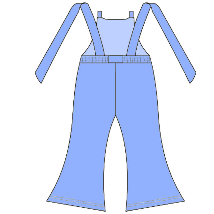 Children's Wide-leg Suspender Jumpsuit
