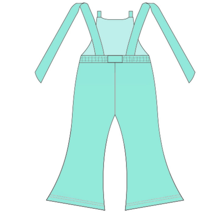Children's Wide-leg Suspender Jumpsuit