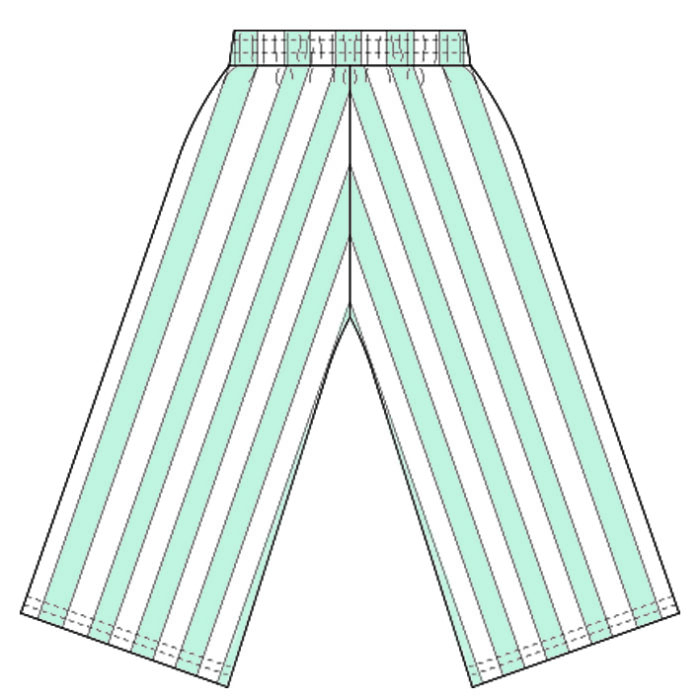 Kids Striped Cotton Drawstring Pants