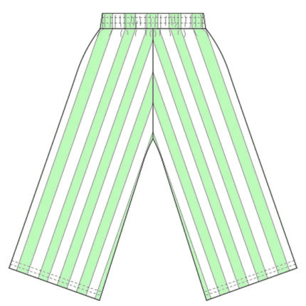 Kids Striped Cotton Drawstring Pants