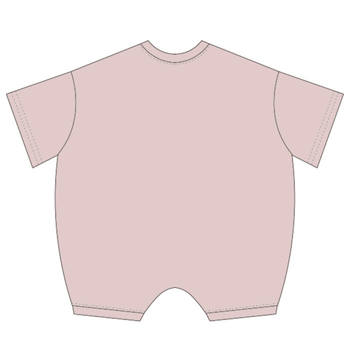 Short Sleeve Loose Fit Baby Jumpsuits