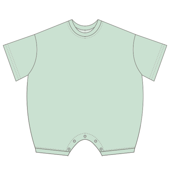 Short Sleeve Loose Fit Baby Jumpsuits