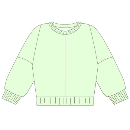 Cozy Ribbed Cuff Kids Pullover