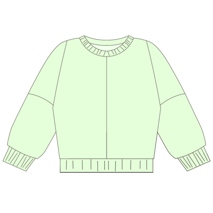 Cozy Ribbed Cuff Kids Pullover