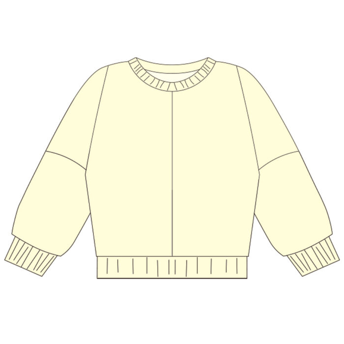 Cozy Ribbed Cuff Kids Pullover