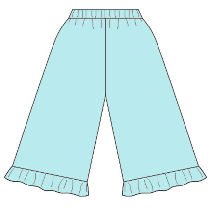 Kids Dreamy Ruffle Design Pants for Playful Days