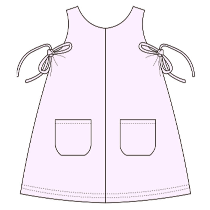 Custom Solid Corduroy Pinafore Dress | Delpnana