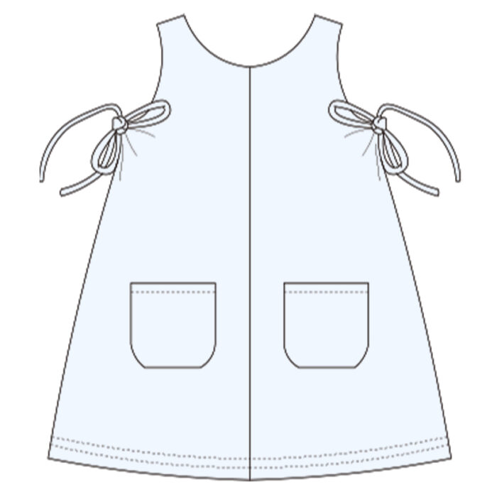Custom Solid Corduroy Pinafore Dress | Delpnana