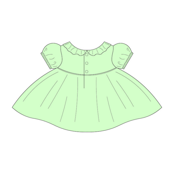 Custom Ruffle Baby Holiday Dress