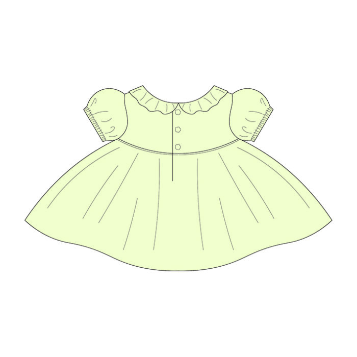 Custom Ruffle Baby Holiday Dress