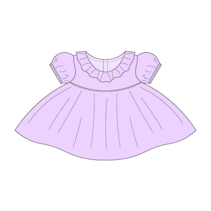 Custom Ruffle Baby Holiday Dress