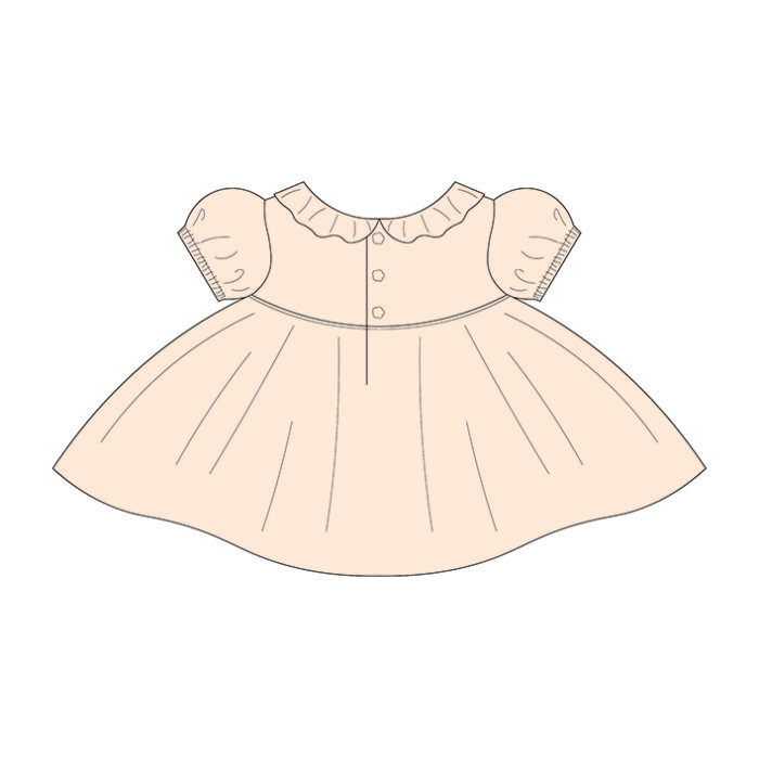 Custom Ruffle Baby Holiday Dress
