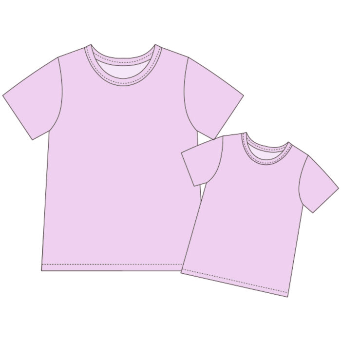 Basic Solid Family Matching Tops