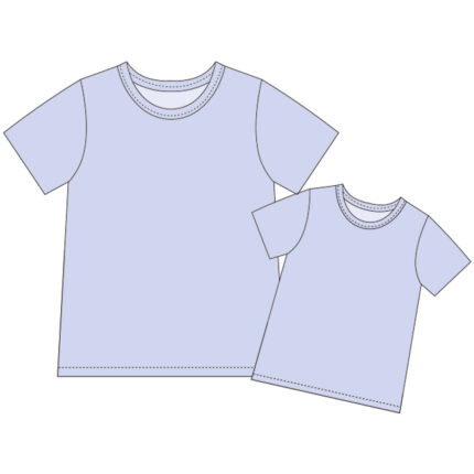 Basic Solid Family Matching Tops