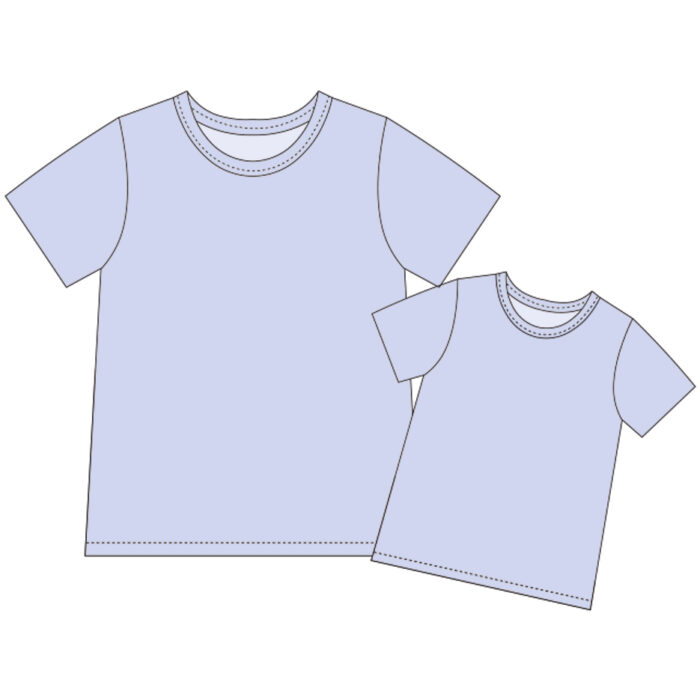Basic Solid Family Matching Tops